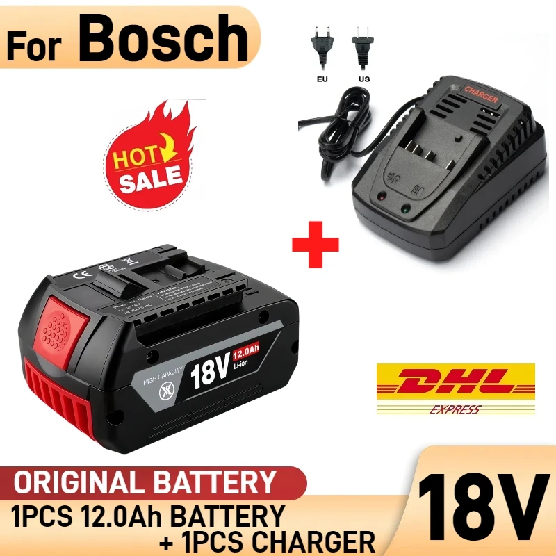 

Original battery for Bosch 18V battery, 12Ah, for Bosch 18V cordless tool BAT609 BAT618 GBA18V replacement Power Tool battery