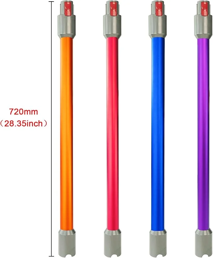 متوافق مع عصا دايسون، عصا التحرير السريع، لمكنسة الكهربائية اللاسلكية V7، V8، V10، V11 V15، استبدال أنبوب الفراغ (أرجواني)