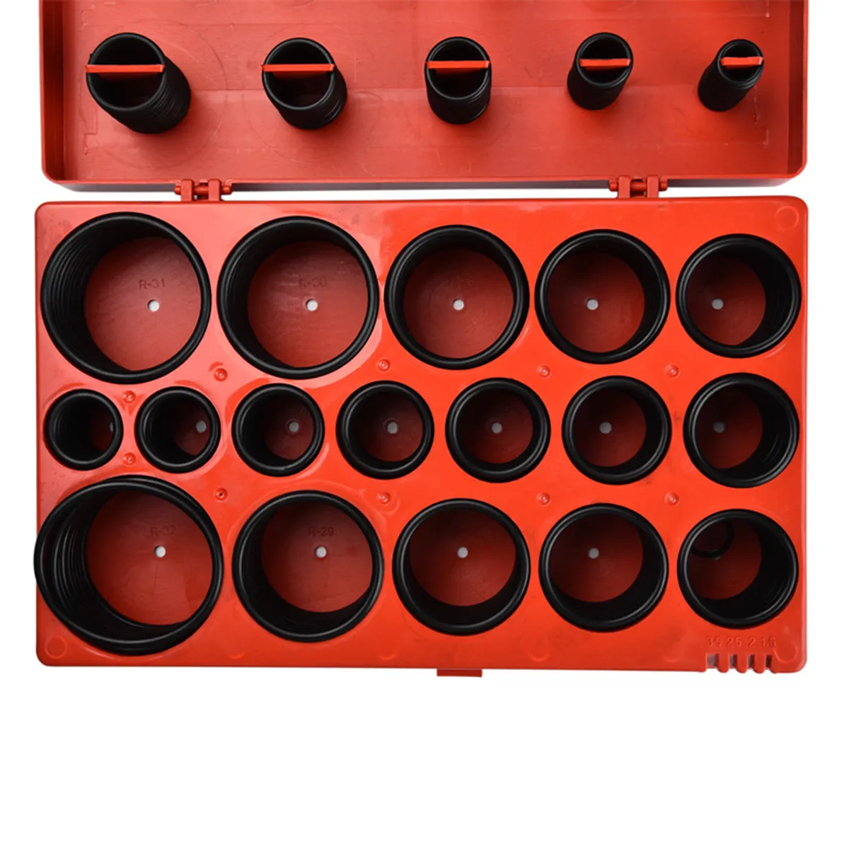419Pcs Rubber Ring Assortment Kit 32 Metric Sizes Extra Thick Wall Abrasion Resistant Sealing Grommets for Machinery Hvac