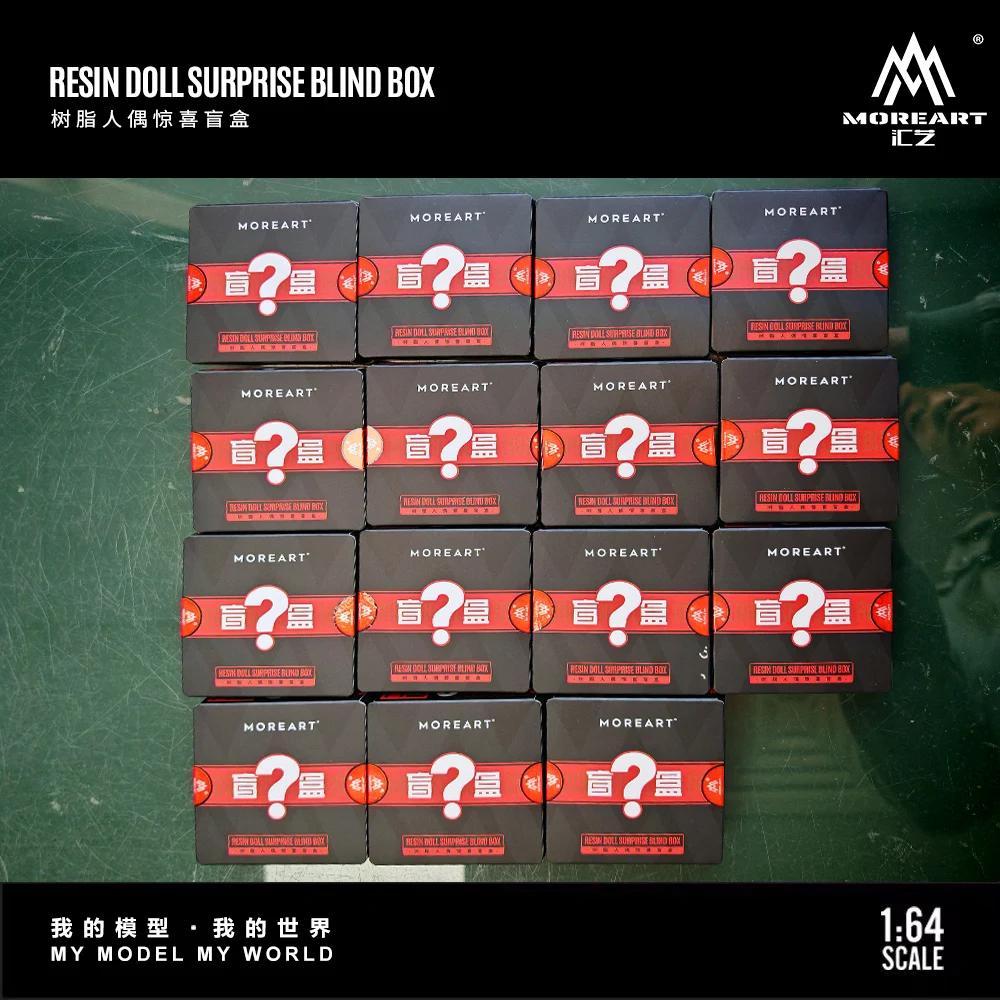 المزيد من الفن 1:64 صندوق غامض لشخصية الحركة، نموذج مجسم للديكور للعرض والتجميع والهدايا