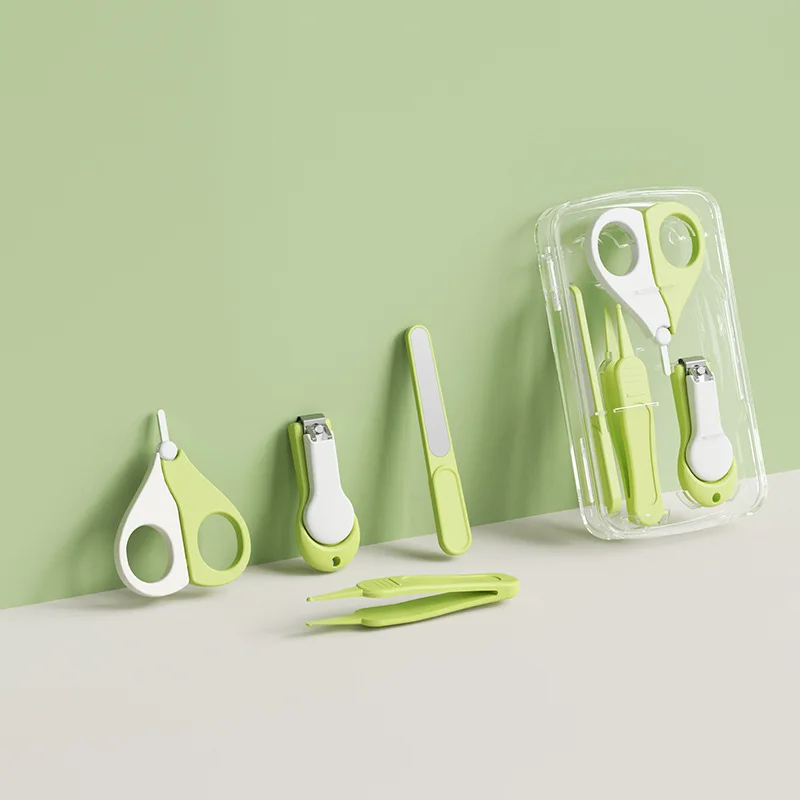 

Baby Nail Clipper Set Newborn Infant Safety Nail Scissors Anti-Pinch Finger Care Kit Toddler Grooming Supplies with Nail File