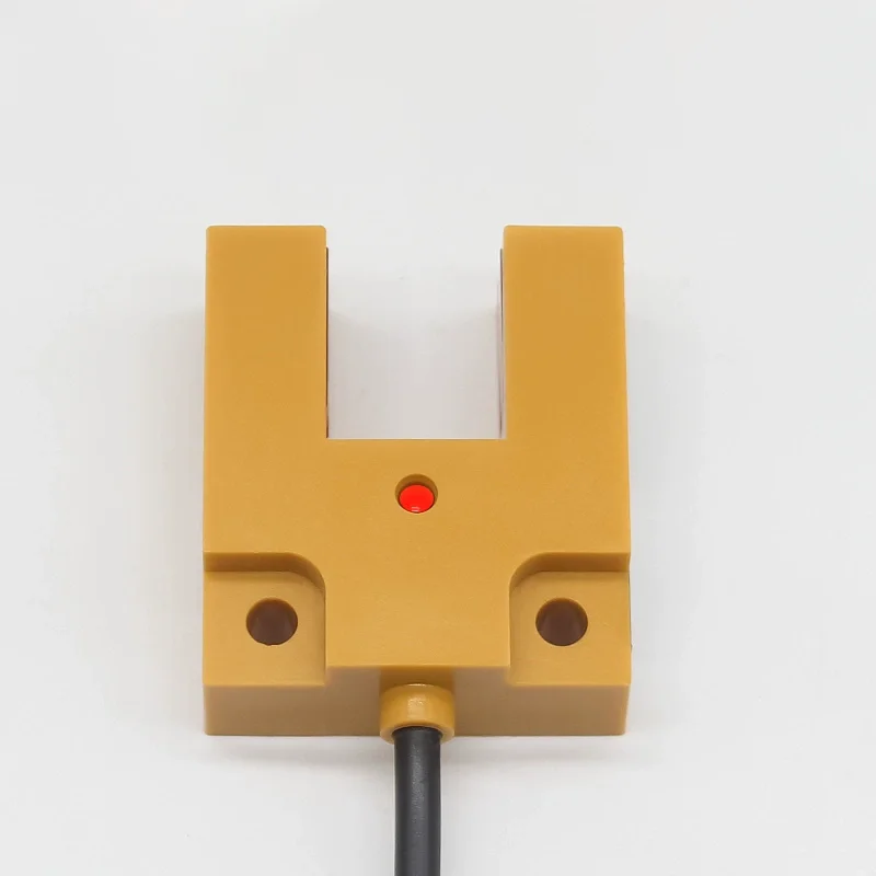 Sensor de interruptor de proximidad tipo ranura Rango de detección 15 mm 10-30 VCC NPN PNP Salida 3 cables