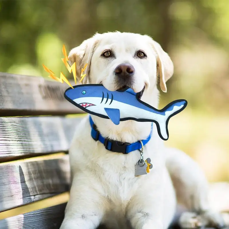 Bite-Resistant Dog Sound Toy Anti Bite Shark Toy For Animal Pet Playing Training Toy With Sound Colorful Puppy Shark Fish Toy