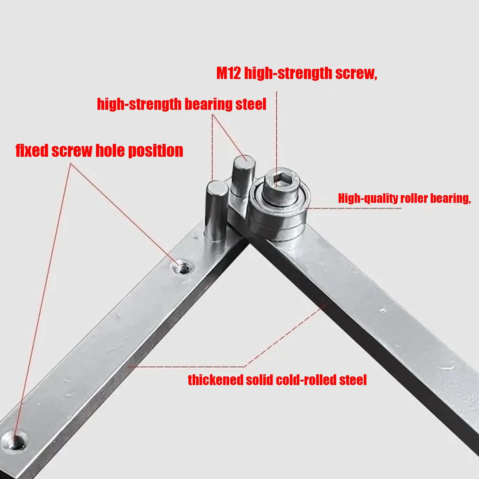 

Manual Bender Alloy Foldable Adjustable High Strength Multipurpose Hand Fixture Pipe Bender Tool for Repair Work Small Projects