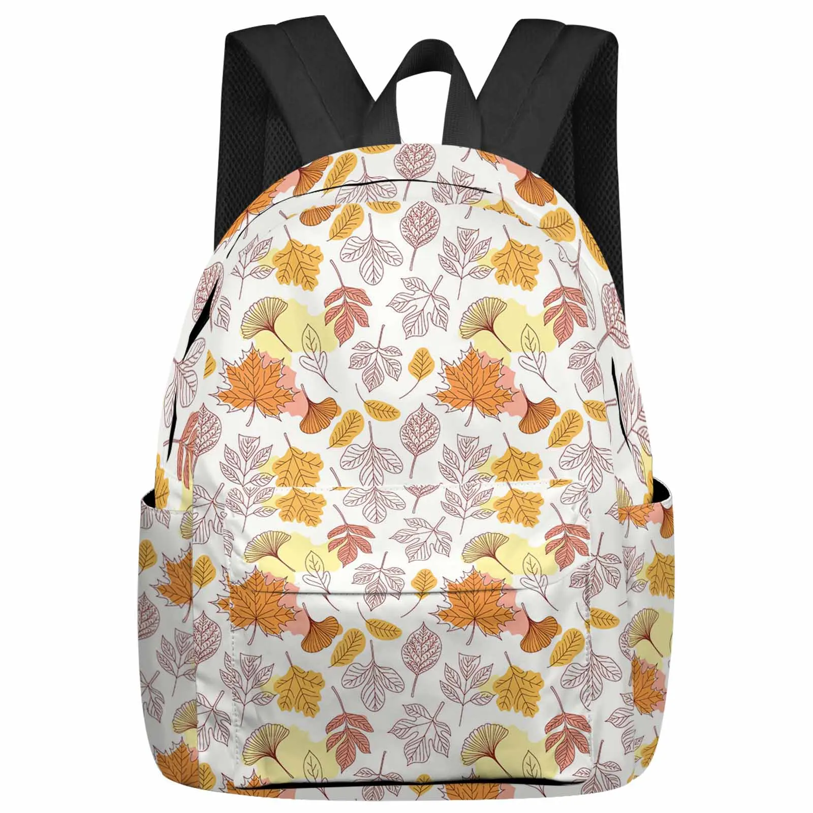 

Красочные осенние рюкзаки с различными листвами, школьные сумки для подростков, мужские и женские дорожные сумки Mochila