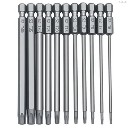 11/12 Pcs Tamper Proof Security Drill Bit Set Torx Screwdriver 1/4