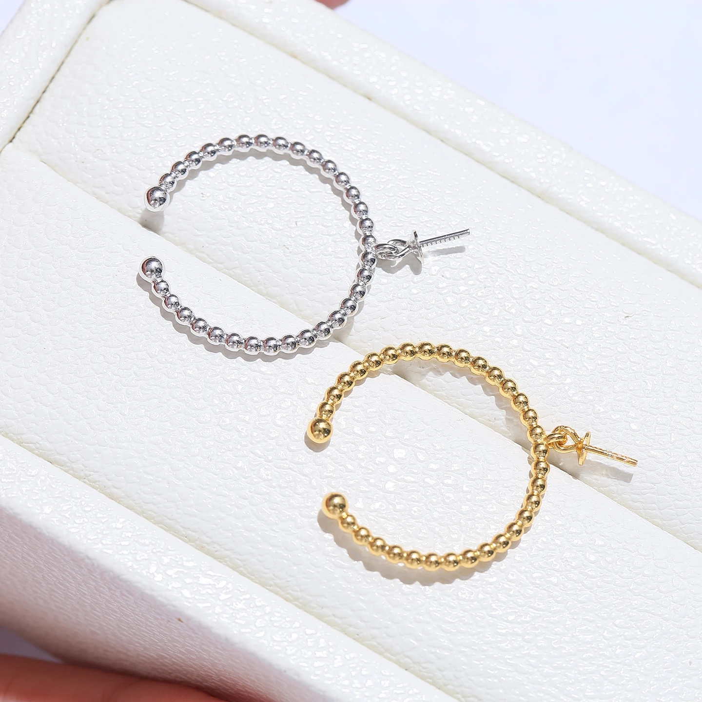 S925 Sterling Silver Adjustable Finger Ring Mountings Base Setting Findings Jewelry Mount Accessories for 5-8mm Pearls 3pcs/lot
