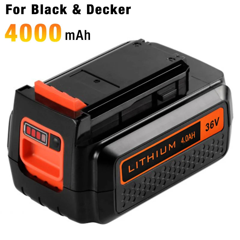 36v/40V Max 4000mAh Li-ion Replacement For Black & Decker LBXR36 BL2036 LBX2040 LST220 LST136 LST420 Cordless Power Tools