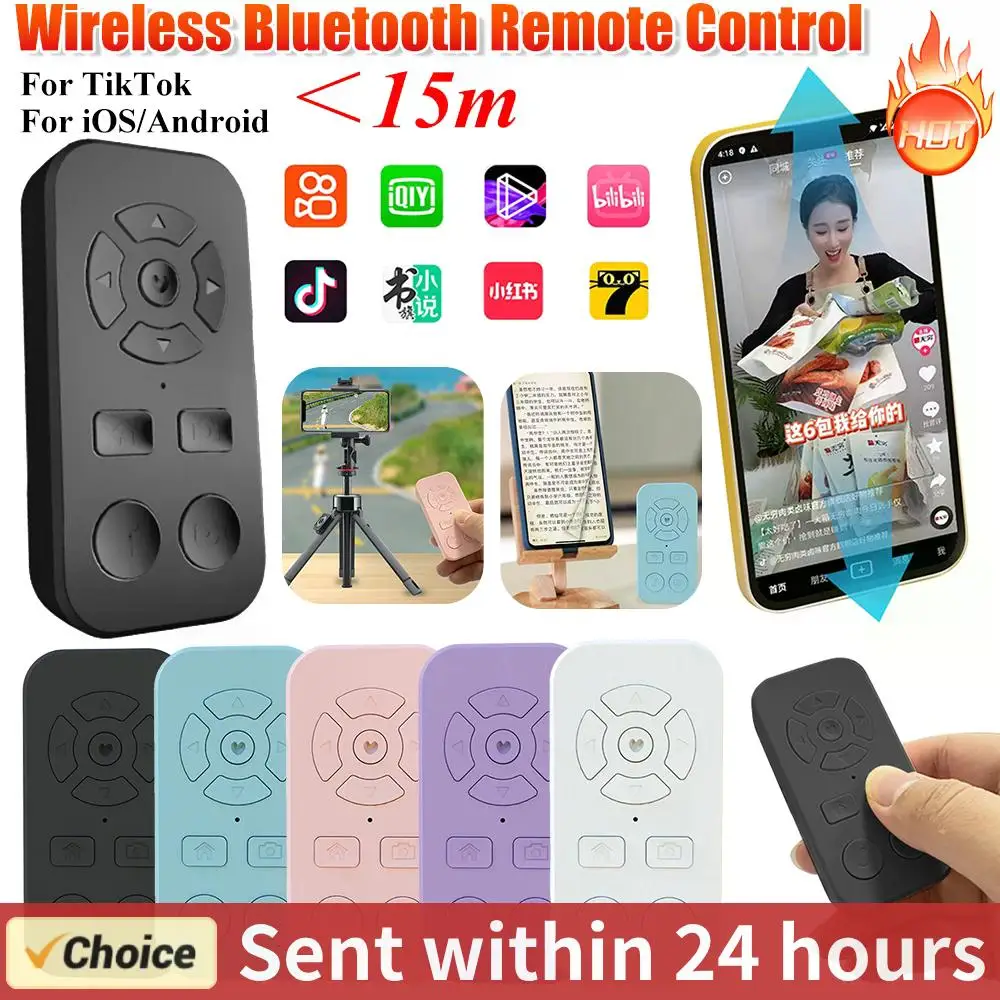 Selfie Stick Camera Controller Bluetooth-Compatible 9-Key Protable Self-Timer Camera Stick Shutter Button for iphone For samsung