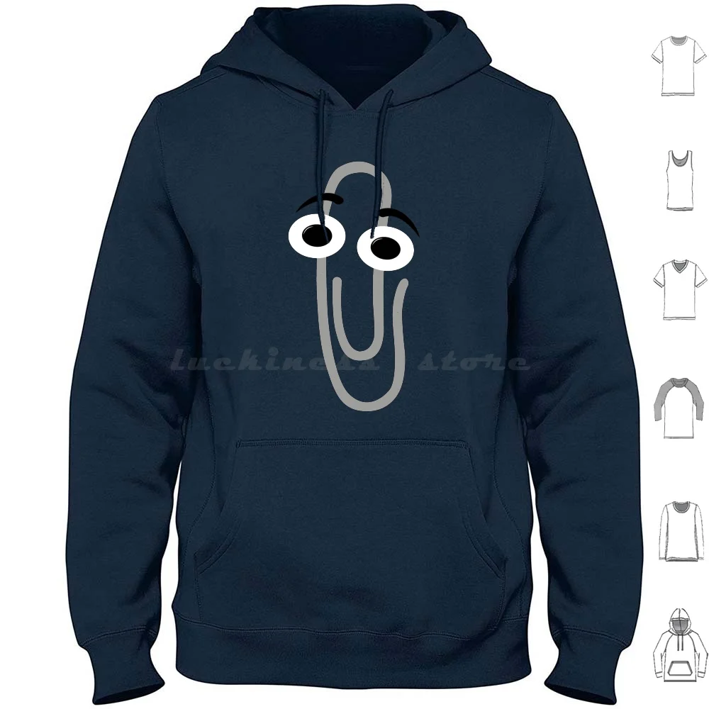 R.I.P. Clippy Hoodies Long Sleeve 1990 Windows Yolo Xp 90S 90 Swag Coo Windows Xp Funny