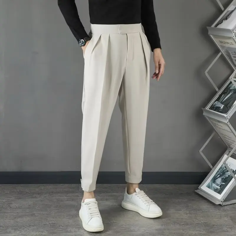 

Suit Pants Male Elegant Man Dress Pants Summer Men's Clothing Cropped Trousers Formal Clothes Man Suits Mens Designer Clothes