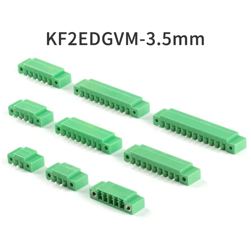 (10 Pieces) KF2EDGVM - 3.5mm - 2P 3P 4P ~ 12P Pluggable Connector Terminal Block 3.5mm Pitch 2EDGVM 15EDGVM