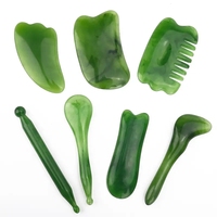 7pcs Gua Sha Beauty Massage Tool Set - Natural Resin Gua Sha Scrapers For Face, Back & Neck - Relax Muscles & Release Stress - M