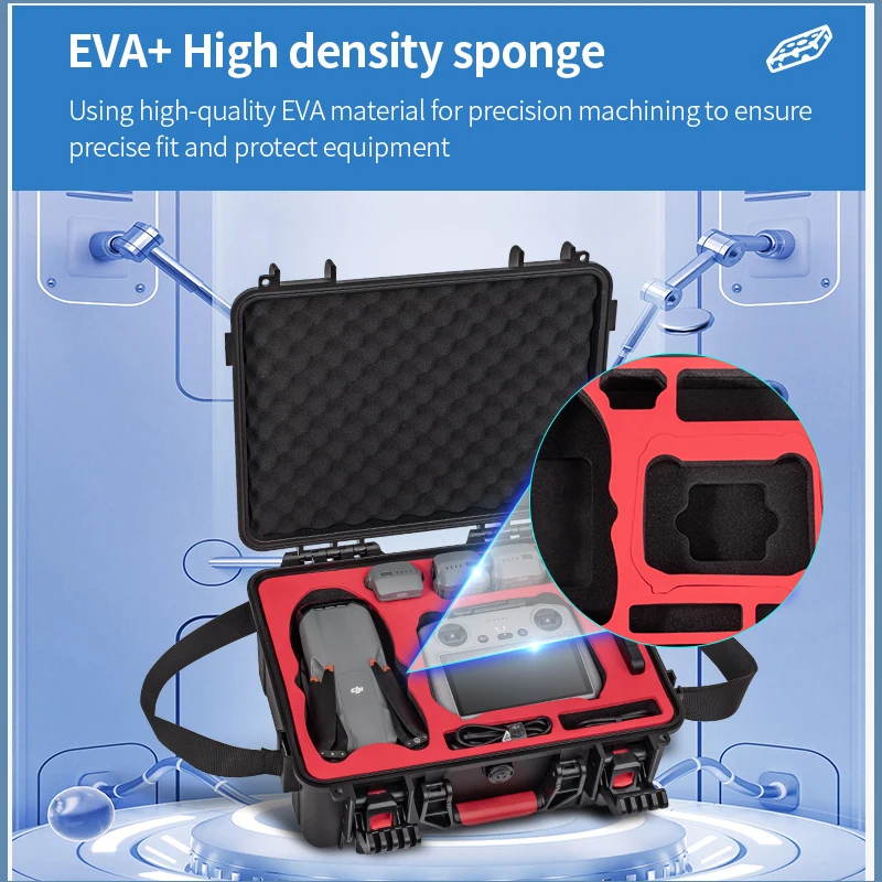 Hard Case for DJI Air 3 Accessories Waterproof Carrying Case for DJI Air 3 Fly More Combo with DJI RC 2/RC-N2 Portable Suitcase