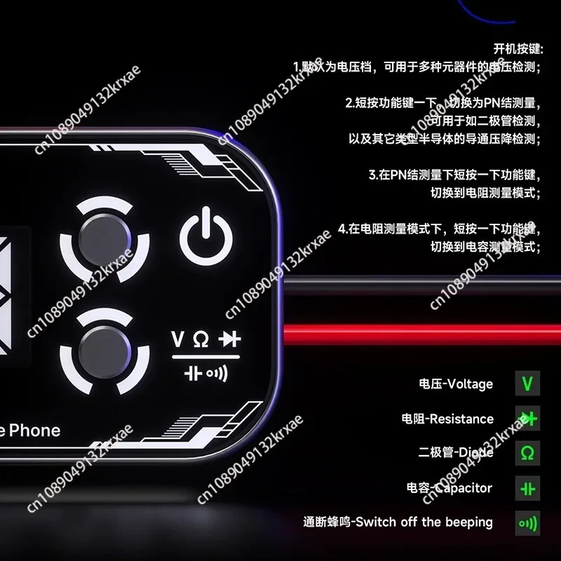 For SHERLOCK V3.0 Multimeter Visual Pen Voltage Tester with Display Screen for Phone Repair Inspection