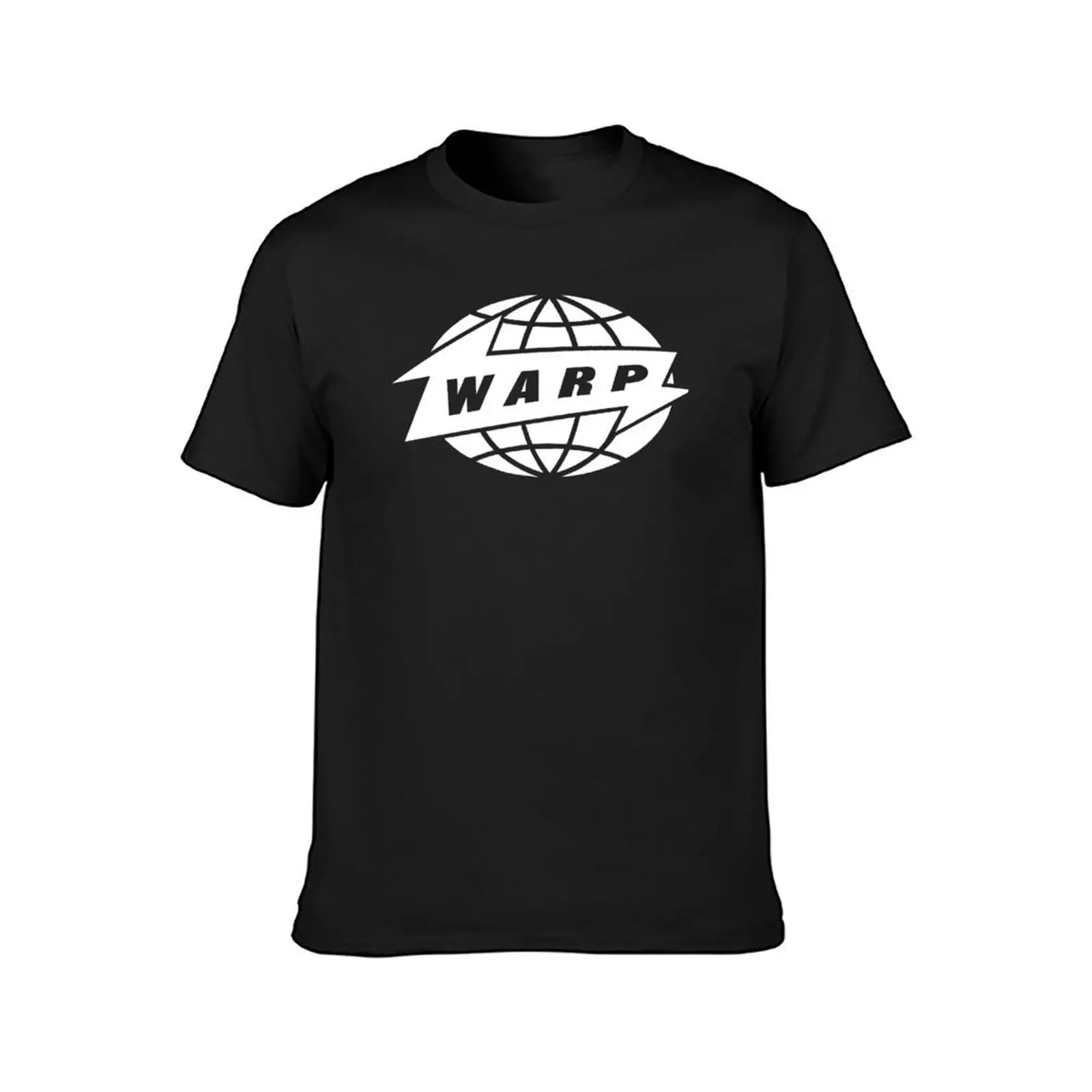 [high quality] warp records (white version) T-Shirt summer top heavyweights mens t shirts