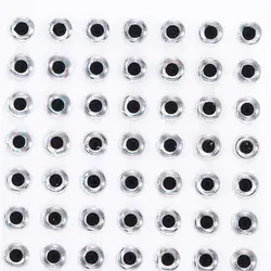 100pcs Fishing Lure Eyes 3D Holographic 3/4/5/6mm Simulation Fly Fishing Minnow Artificial Fish DIY Eye Fishing Tackle Pesca