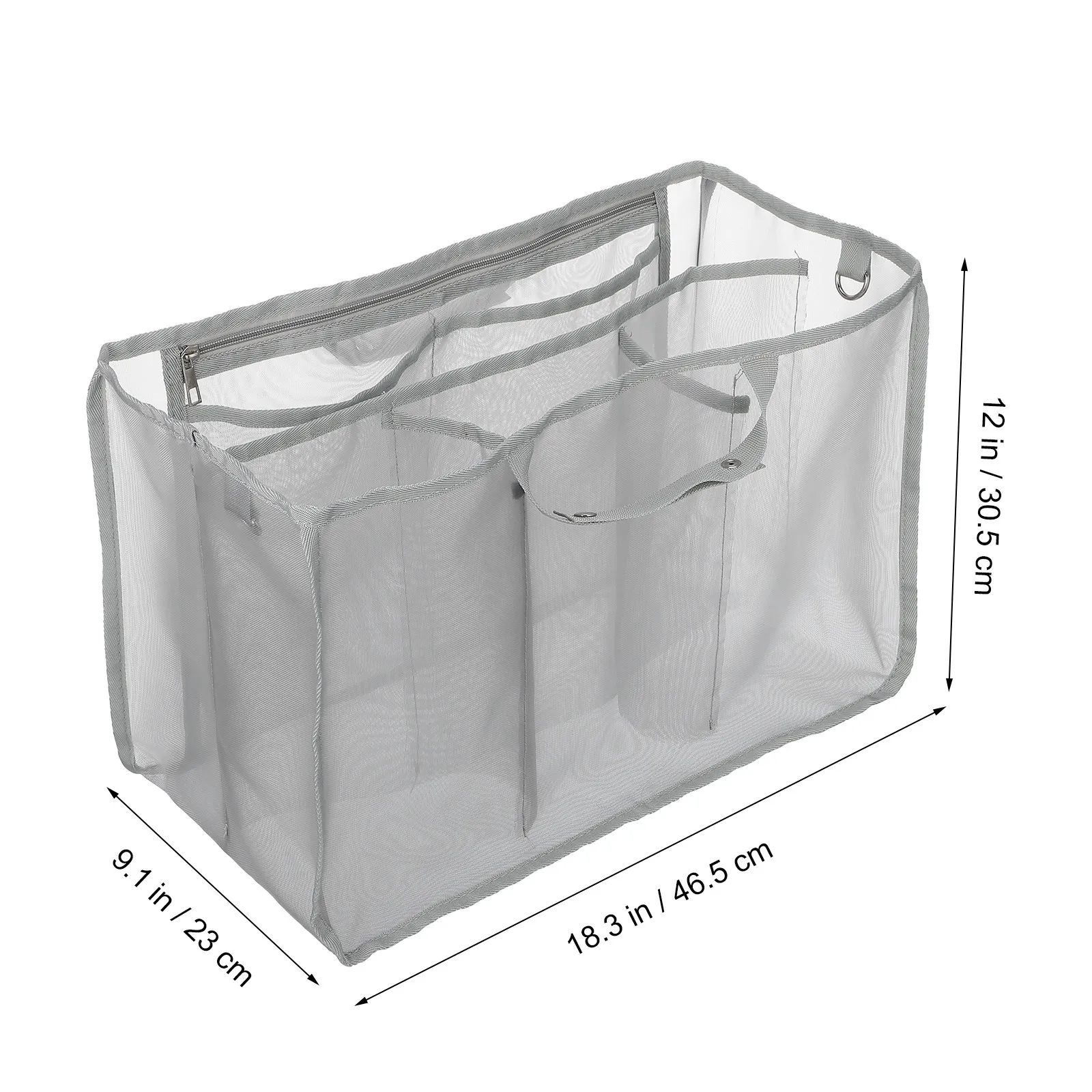 Large Mesh Beach Bag Drawstring Tote Breathable Family Travel Organizer for Swimming Gear and Towels