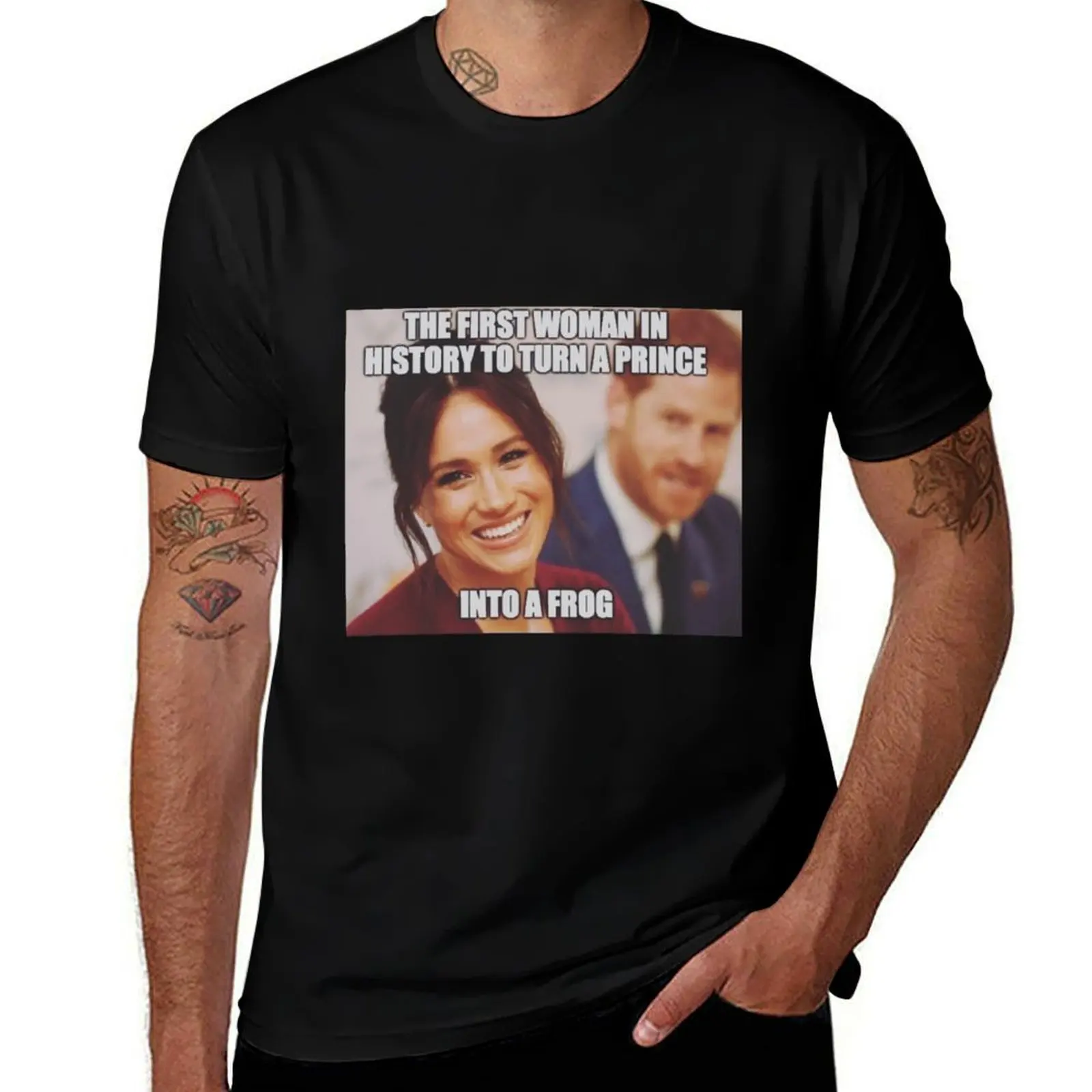 Meghan and Harry #Megxit T-Shirt Casual Basic Short Sleeve T-Shirt