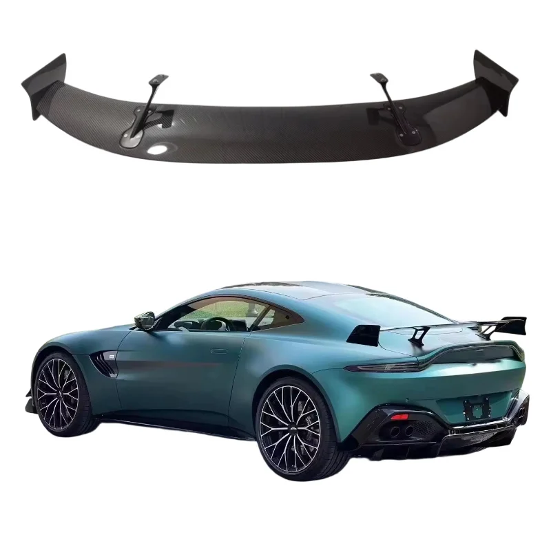 Classic Car Restomod Body KitsDry Carbon Fiber Car Rear Spoiler Wing For Vantage Upgrade To F1 Style Rear Trunk Spoilers