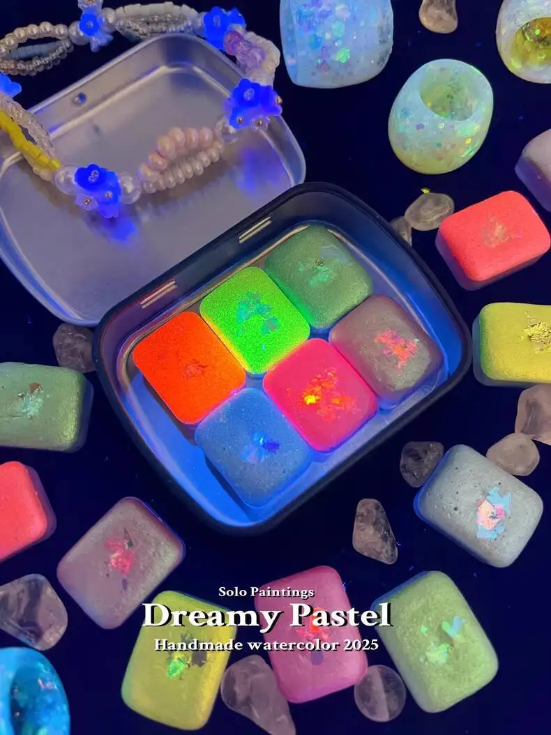 

«Мечтательная пастель» |Флуоресцентный макарон ручной работы высокого качества | Жемчужная акварель | Нежный жемчуг | Английская каллиграфия