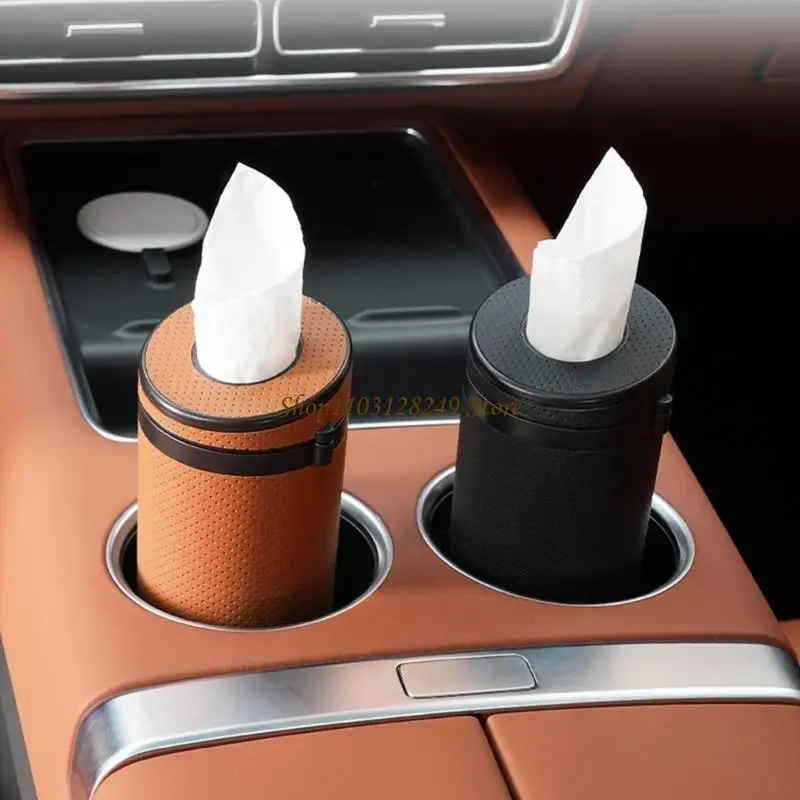 

N5KD Upgraded Car Tissue Box Window Breaker Auto Round Paper Tube Storage Safety Tool