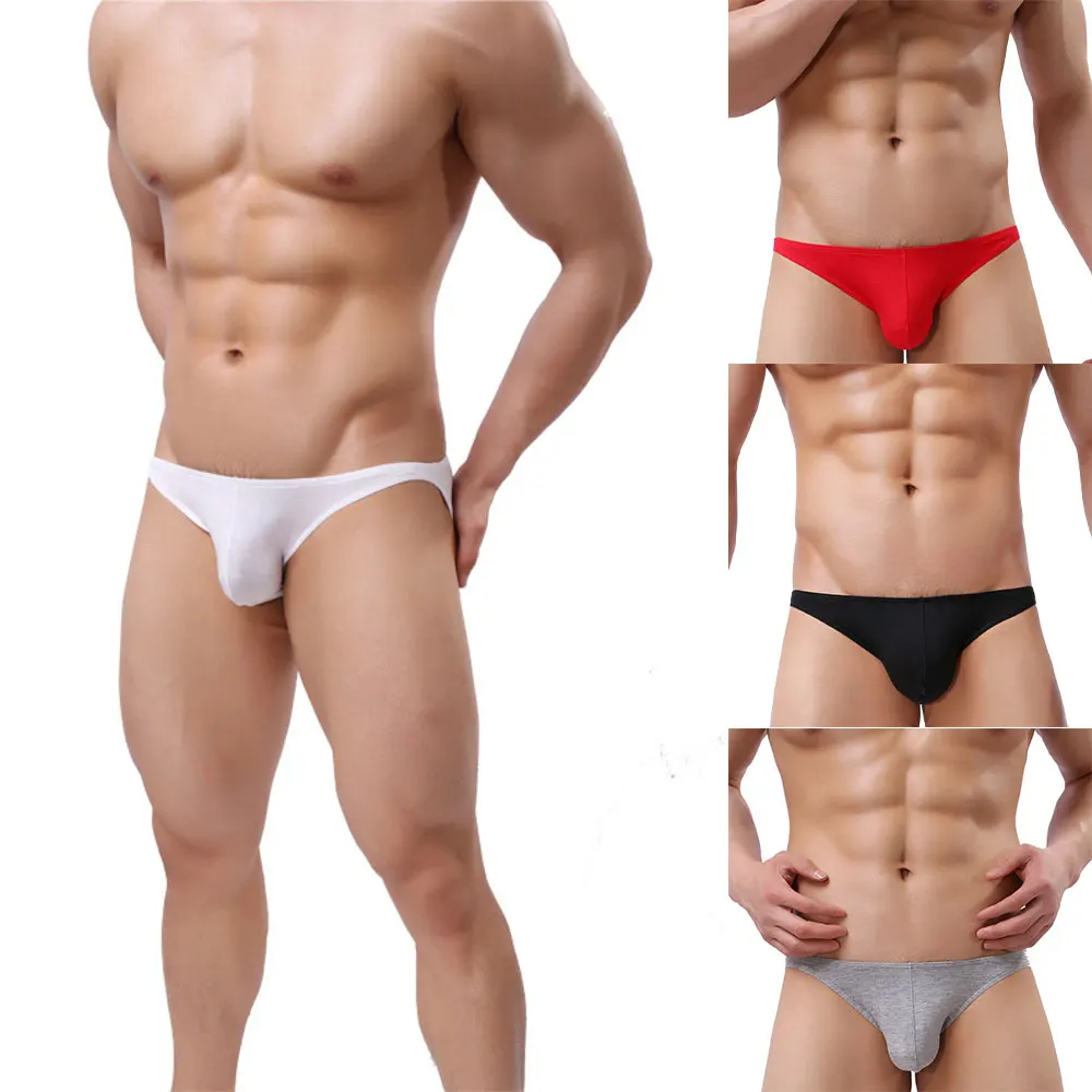 

U Pouch Briefs Low Waist Soft Modal Fabric Men's Triangle Shorts Comfortable Elastic Sports Fitness Panties For Man