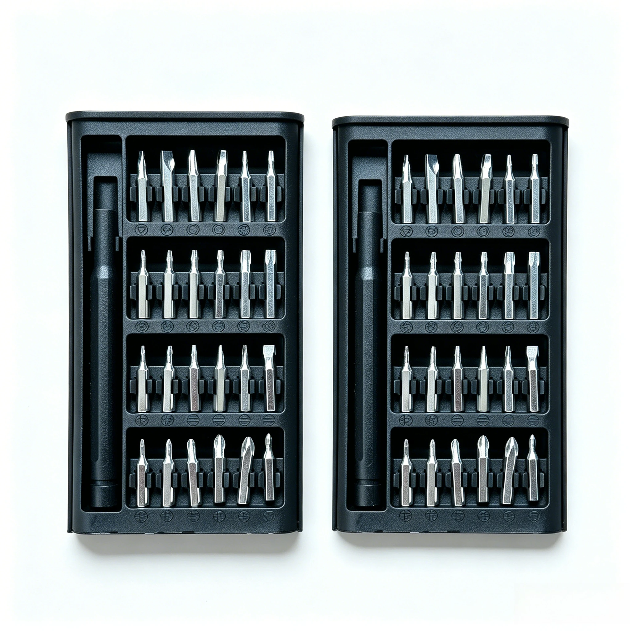 2 Sets Präzisions-Schraubendreher-Bit-Set, 24-in-1 Magnetisches Schraubendreher-Set für Elektronik, Uhren, Brillen & Heimreparaturen
