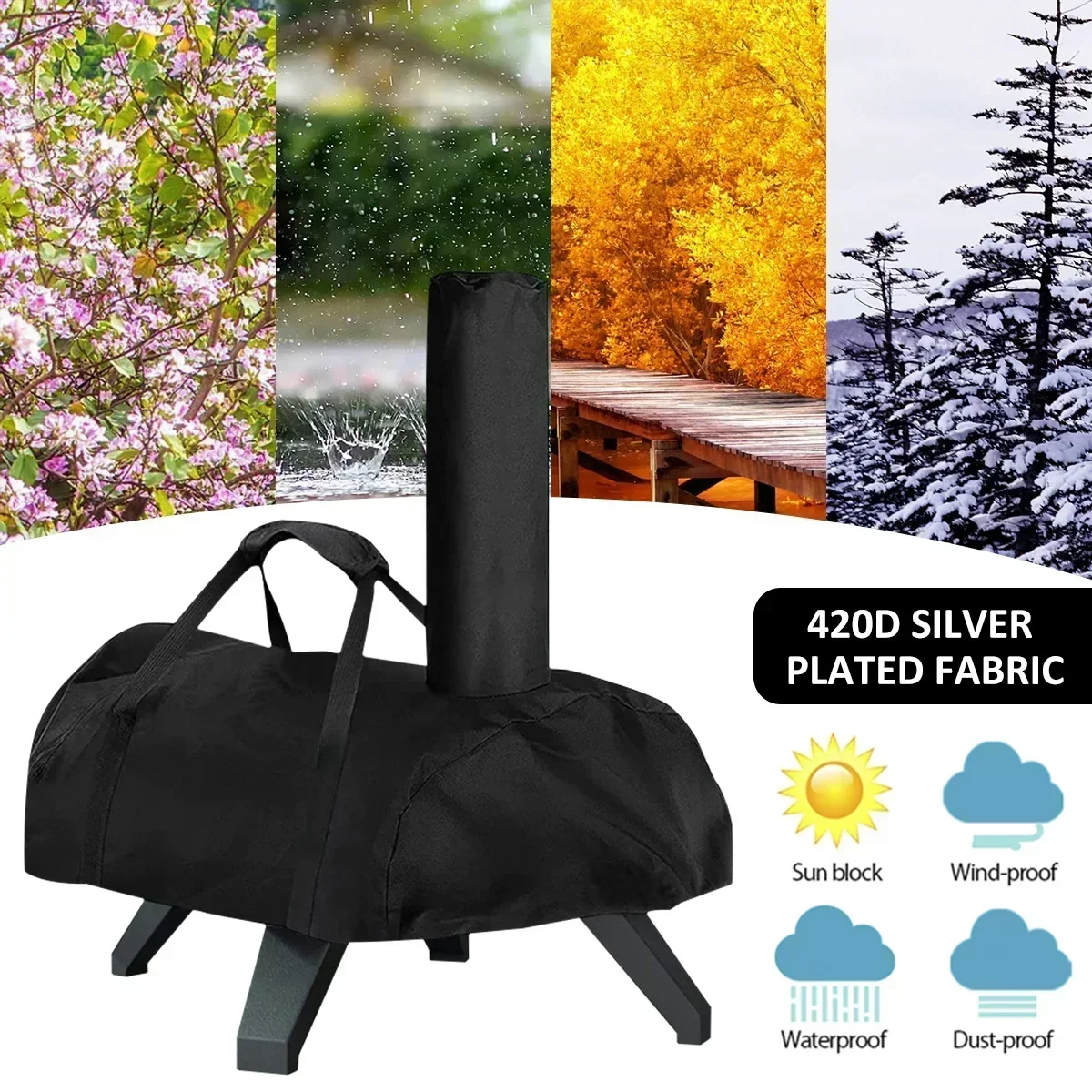 Pizza Oven Cover for Karu 12/16 Portable Pizza Oven Cover 420D Fabric Waterproof Pizza Oven Cover Heavy Duty Fabric