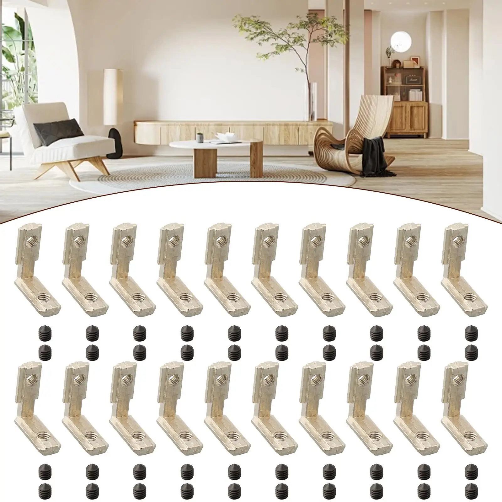 

Reinforce Rectangular Corner Joints For European Standard Slot Corner Rack T Joint Brackets Zinc Alloy 25x25x9mm