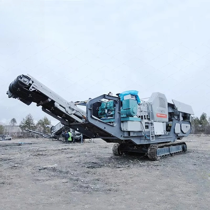 Customize Crawler Mobile Crushing Station Mobile Impact Crusher with Vibrating Screen
