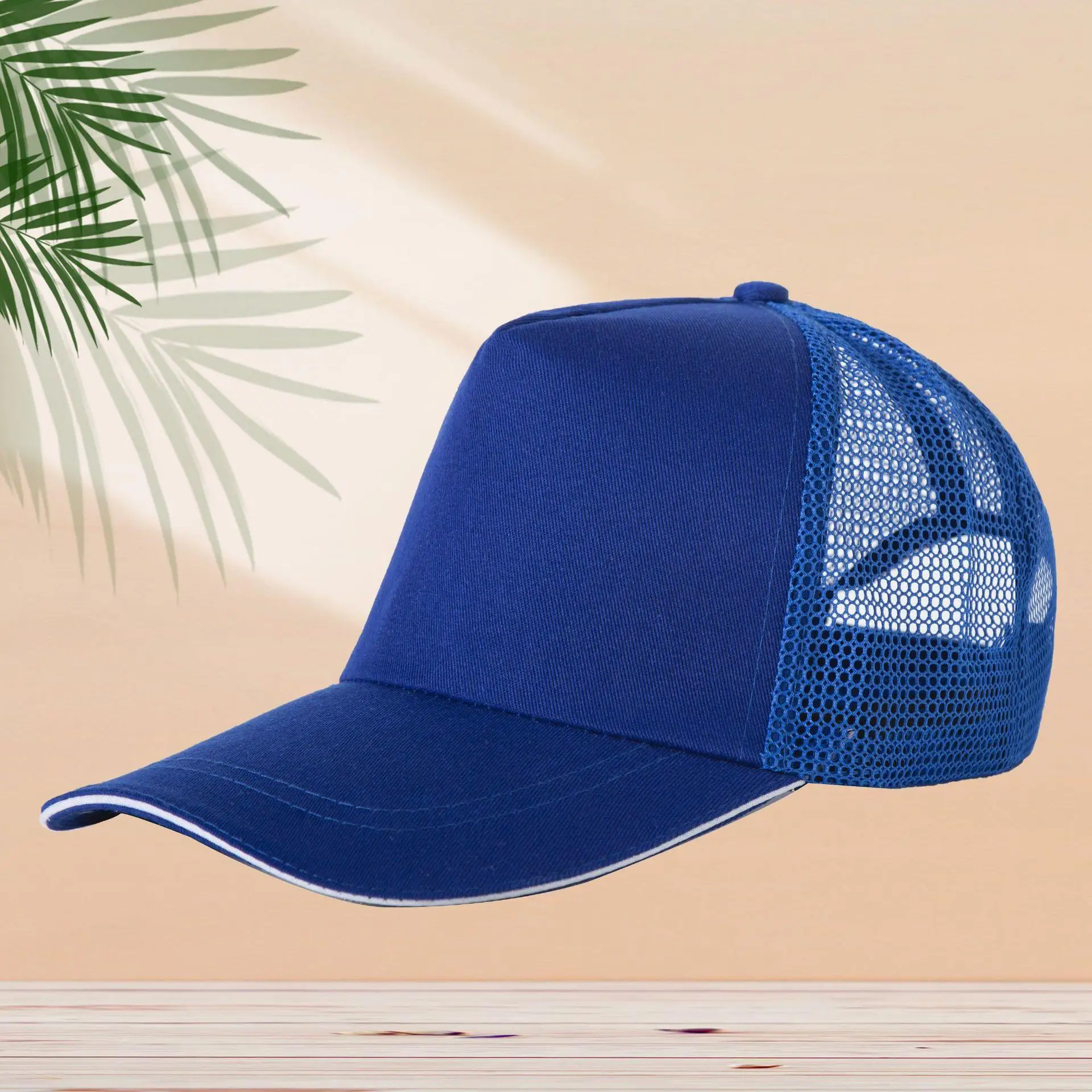 Summer Men's Grid Baseball Hat Personalized Custom Design Print Logo DIY Run Sports Fishing Truck Driver Competition Golf Hat