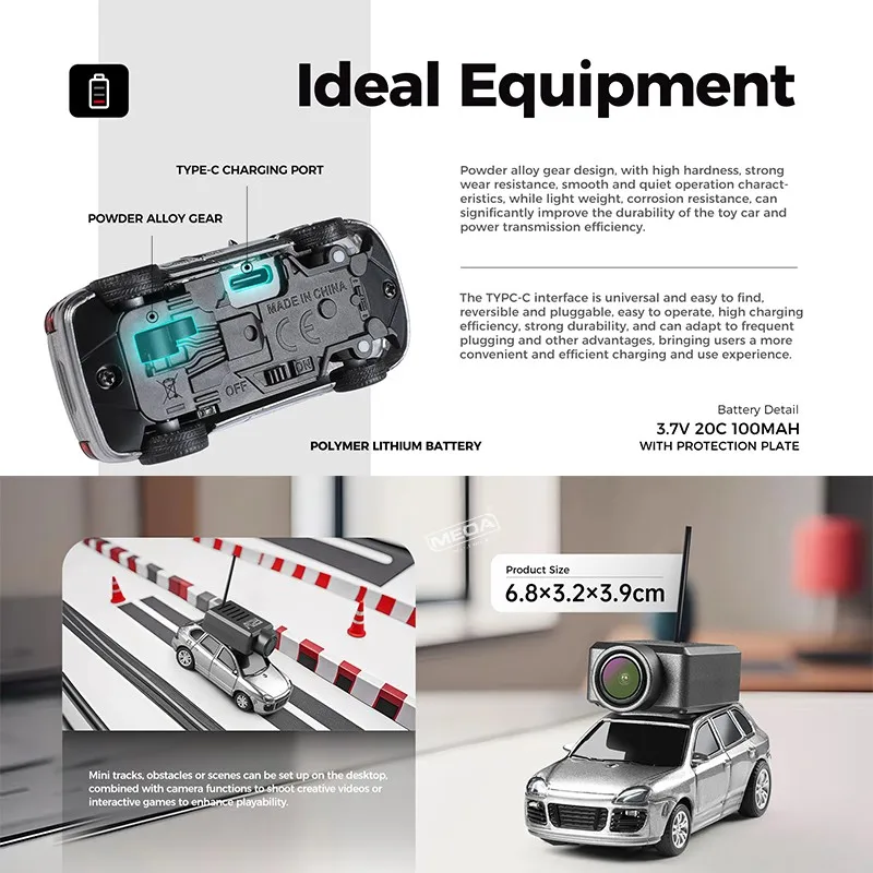 WLtoys 6401 Mini FPV APP التحكم سيارة 1:64 مقياس 4WD عرض الشخص الأول RC سيارة 2.4 جيجا هرتز التحكم العالي في السرعة مع لعبة سباق الكاميرا #6