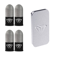 1Pair Mobile Game Fingertip Gloves Sweatproof Anti-slip Touch Screen Finger Sleeve Breathable Gaming Fingertip Cover For Gamer