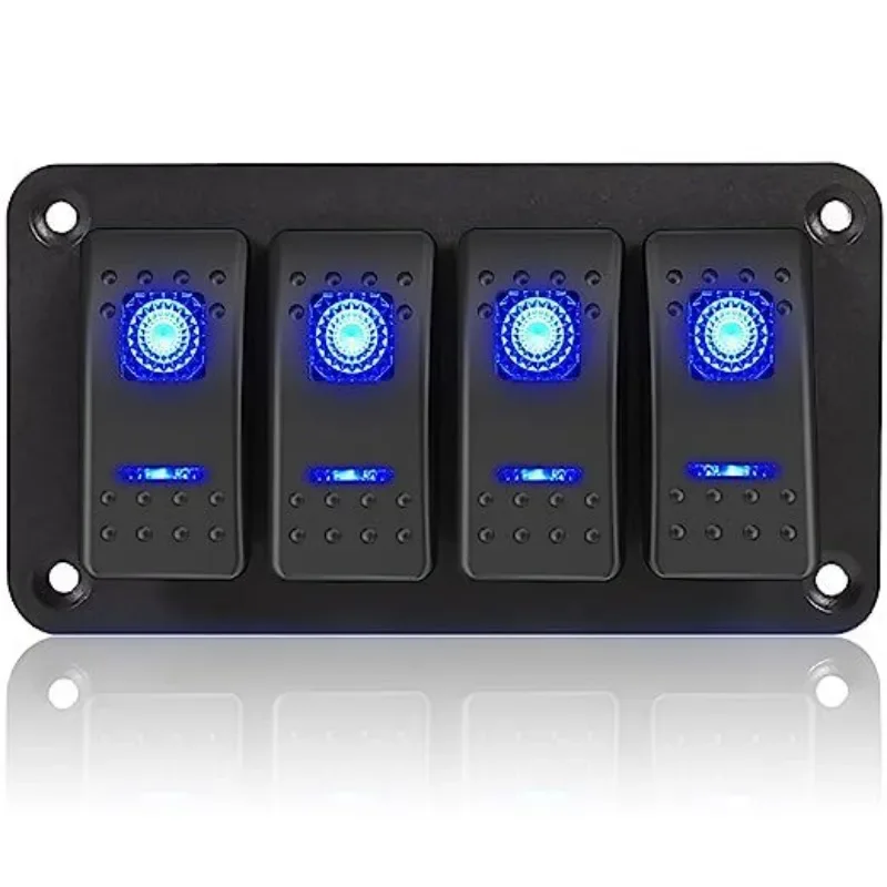 

Car RV yacht modification 2-position panel combination switch ON-FF function, RV modification 12-24V universal