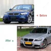 Für BMW 3er E90 E91 M-Sport 2009–2012 LCI Auto Frontstoßstange Lip Spoiler Diffusor Splitter Abdeckung Schutz Trim Body Kits Tuning 2