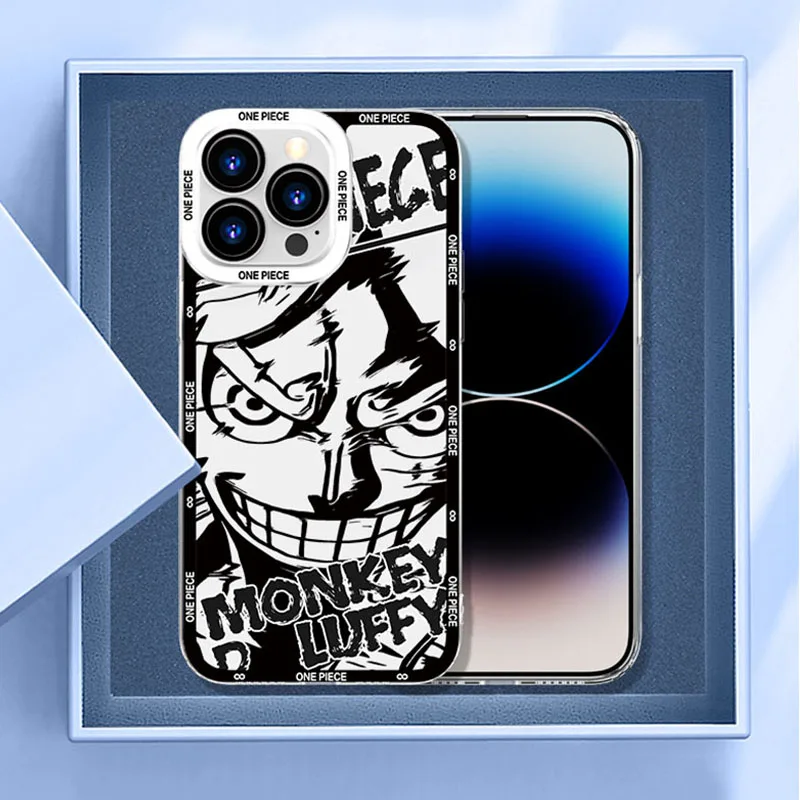 Anime O-One Piece Case For Samsung Galaxy S23 S22 Ultra S21 S20 FE S10 Plus Note 20 10 9 A14 A24 A34 A54 Transparent Soft Cover