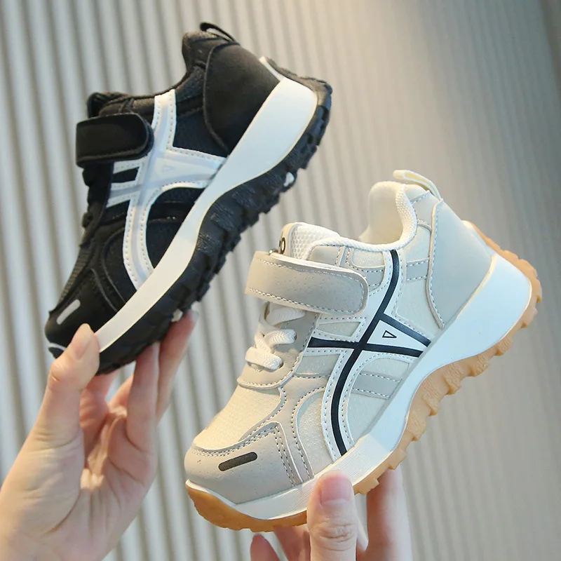 2026 Kinder-Lederschuhe für Jungen und Mädchen, Outdoor-Laufschuhe, Atmungsaktive Kinder-Schulschuhe, Rutschfeste Sportschuhe