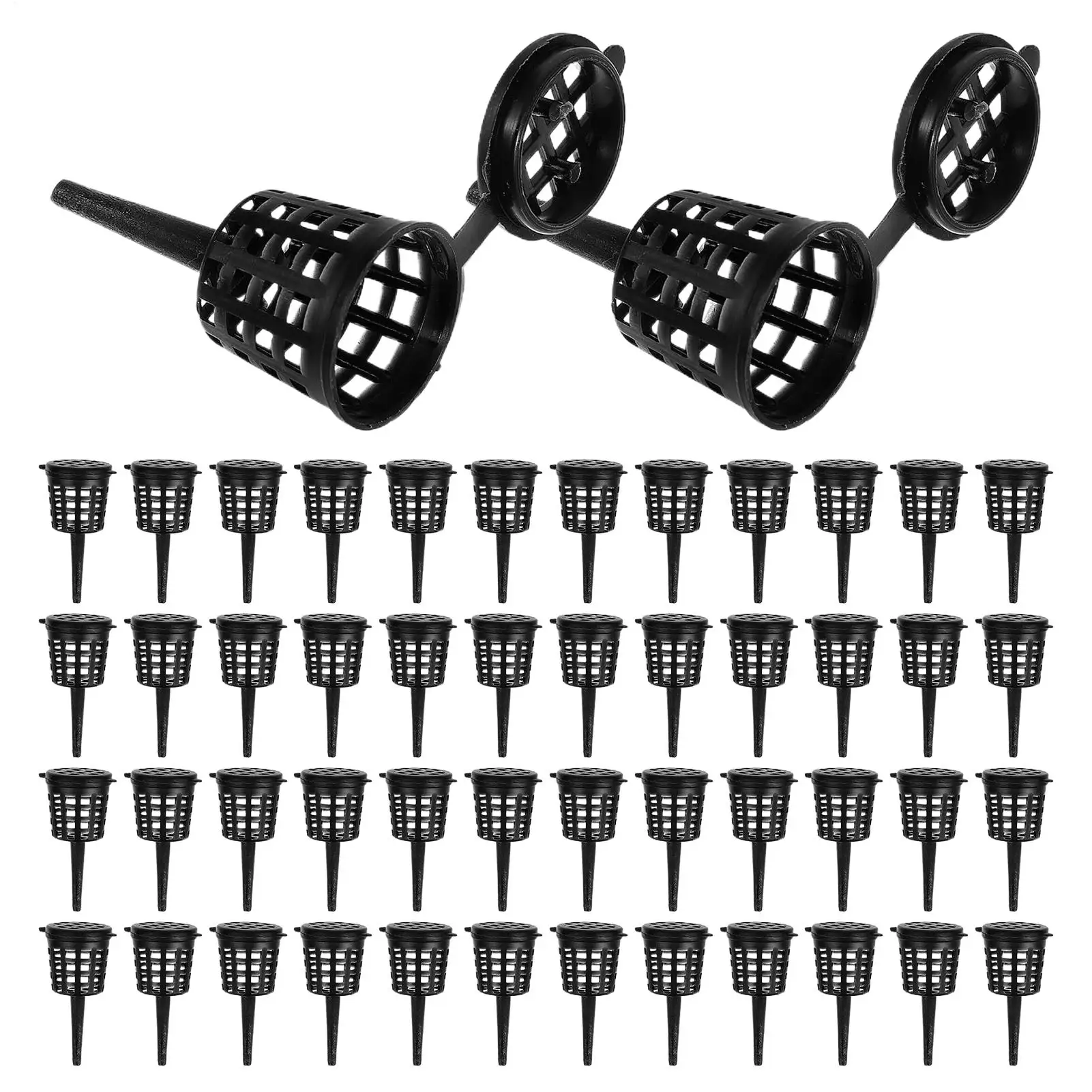 50pcs Bonsai Fertilizer Basket Nutrient Net Basket With Cover Slow Release Fertilizer Holder For S ucculent Plant Orchid