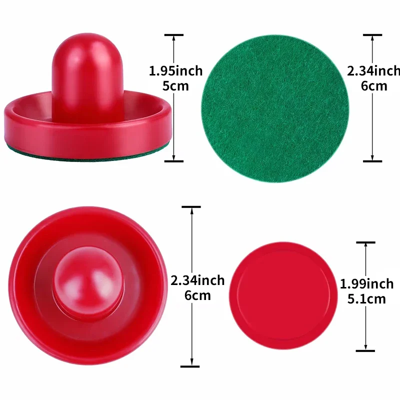 8Pcs/Set Standard Plastic Air Hockey Pushers And Pucks Replacement For Game Tables Goalies Accessories ﻿