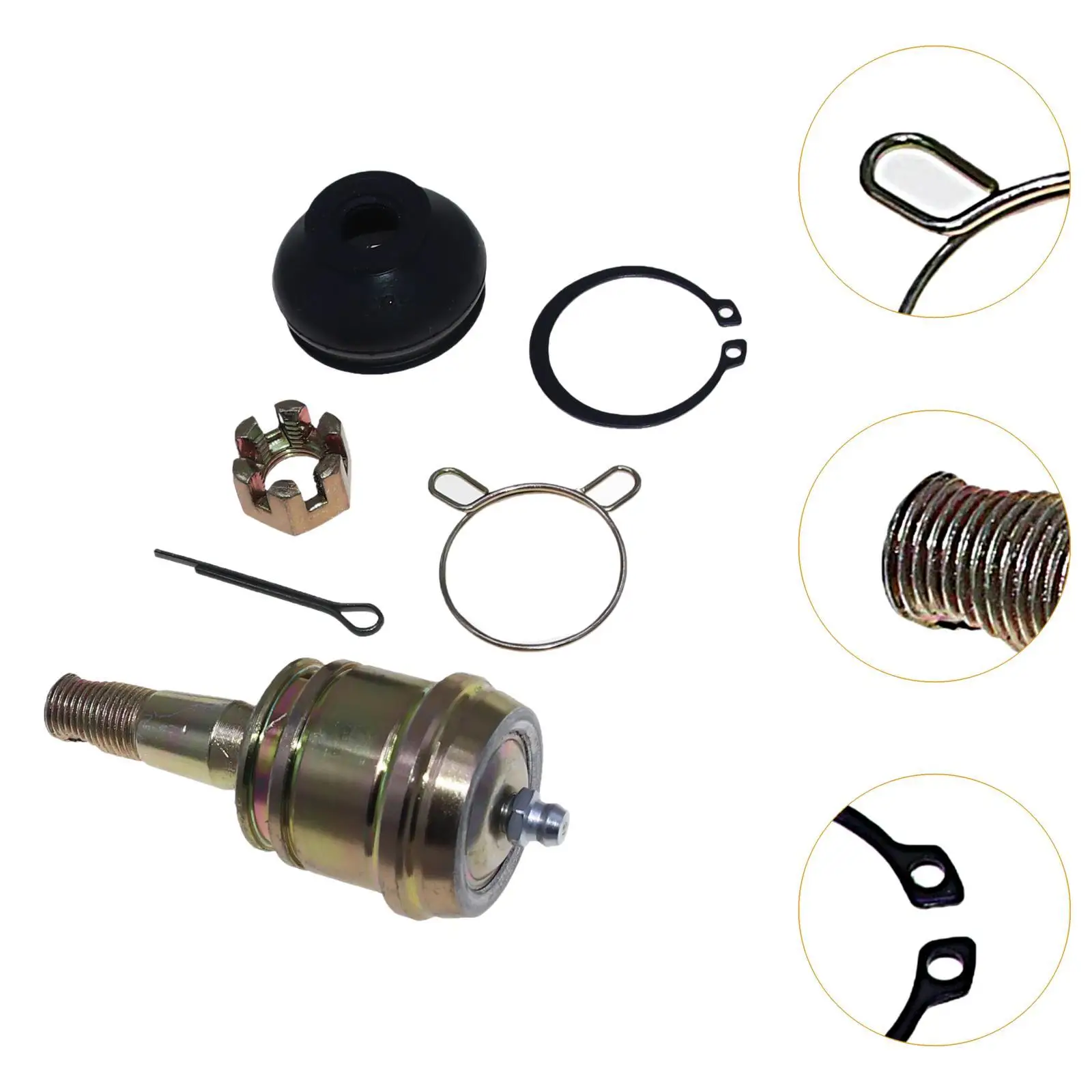 

Комплект шаровых опор M12 для квадроциклов, регулируемая железная запасная часть для ремонта рулевого управления и подвески внедорожных квадроциклов