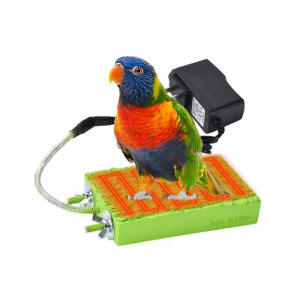 

Heated Bird Perch Platform Warm Resin Anti-Slip For Parrot Cage Eu Plug Heating Station Bird Cage Accessories Parrot Stand