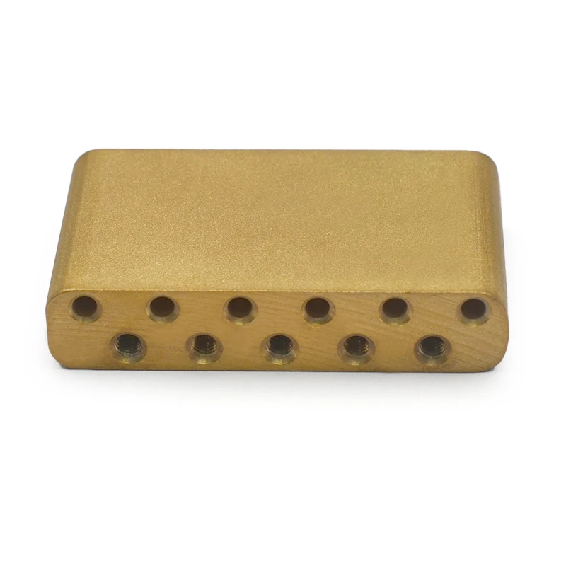 37.5MM Ultra Solid Fat 10.4MM Brass Tremolo Block for Tremolo Bridge of Electric Guitar 63x13.5x37.5MM Brass