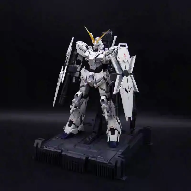 Nuevo en Stock, modelo de bestia mítica Mg 1/100 unicornio 2201 Mgex Rx-0, Kit de modelo de ensamblaje, figuras de acción de Robot, juguetes de plástico, regalos