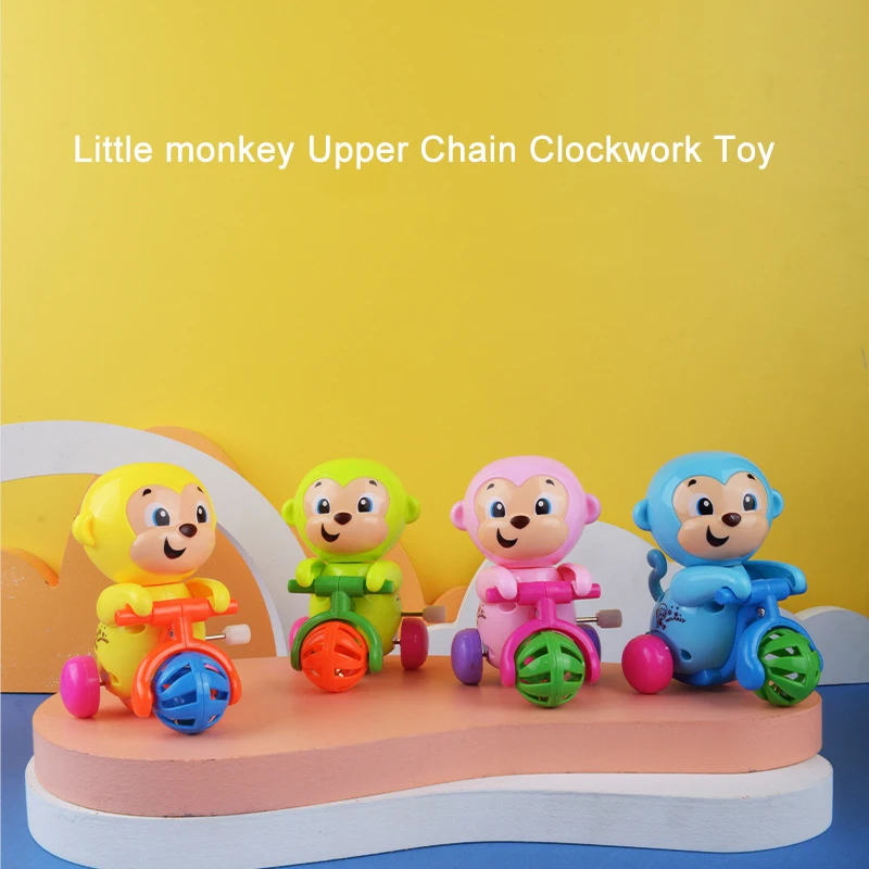 

Creative Cute Upper Chain Monkey Clockwork Toy Kids Puzzle Upper Chain The Sound Of Bells Monkey Parent-child Interactive Toys