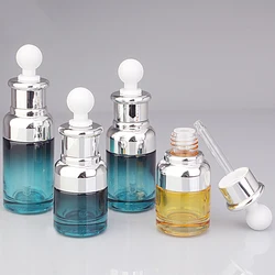 Dropper Bottle Colorful Glass Perfume Bottles Drop Tubes for Essential Oil Massage Oil Pipette Refillable Bottle Travel Portable