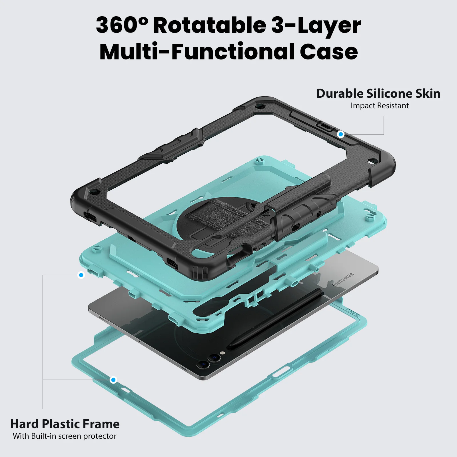 With Screen Protector Hybrid Case Universal For Galaxy S10 S9 FE Plus FE 12.4