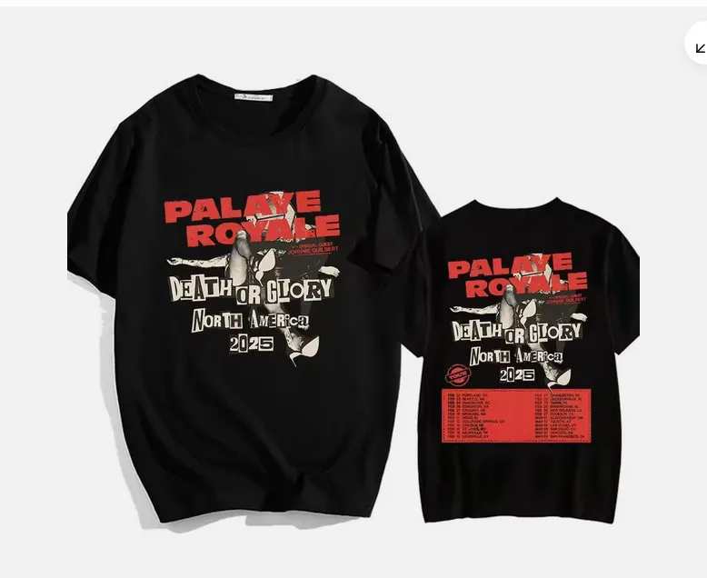 

Palaye Royale T-shirt Death or Glory North America 2025 T-Shirt For Fans S-5XL.