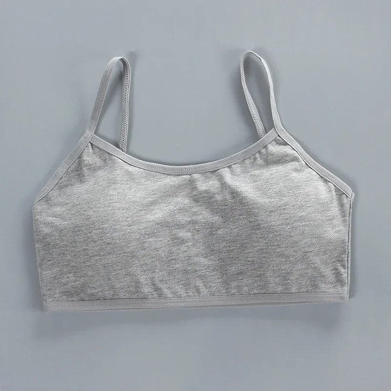 Krótkie bluzki dla nastolatków 10 12 11 lat dziewczyna biustonosz Undies bielizna Sport mała kamizelka miejscowe Adolescente dzieci bielizna Tank