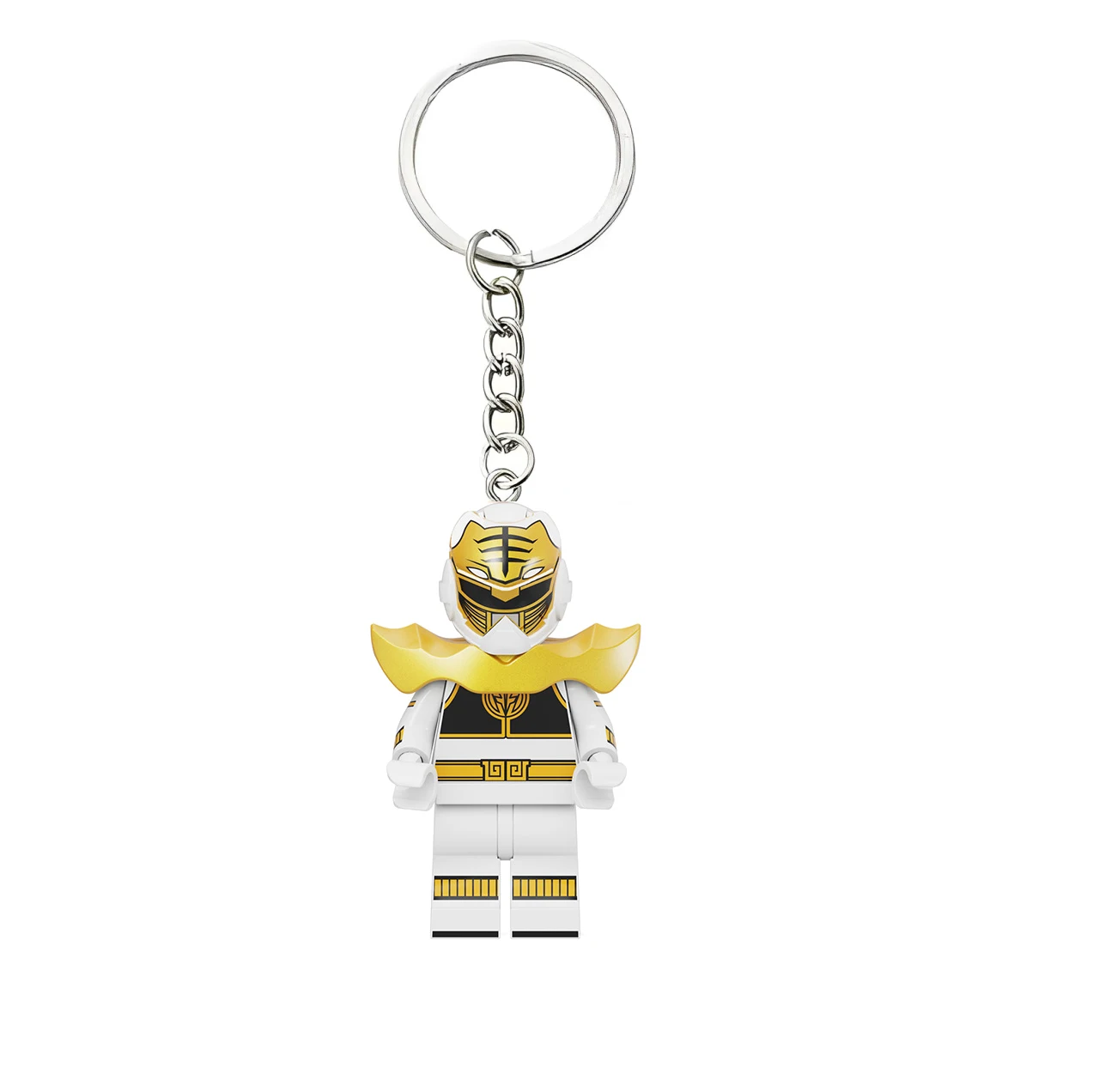 KF6144 Power Rangers Keychain Superhero Creative Building Blocks Cartoon Pendant Bag Keychain Accessories Toys Fans Gifts